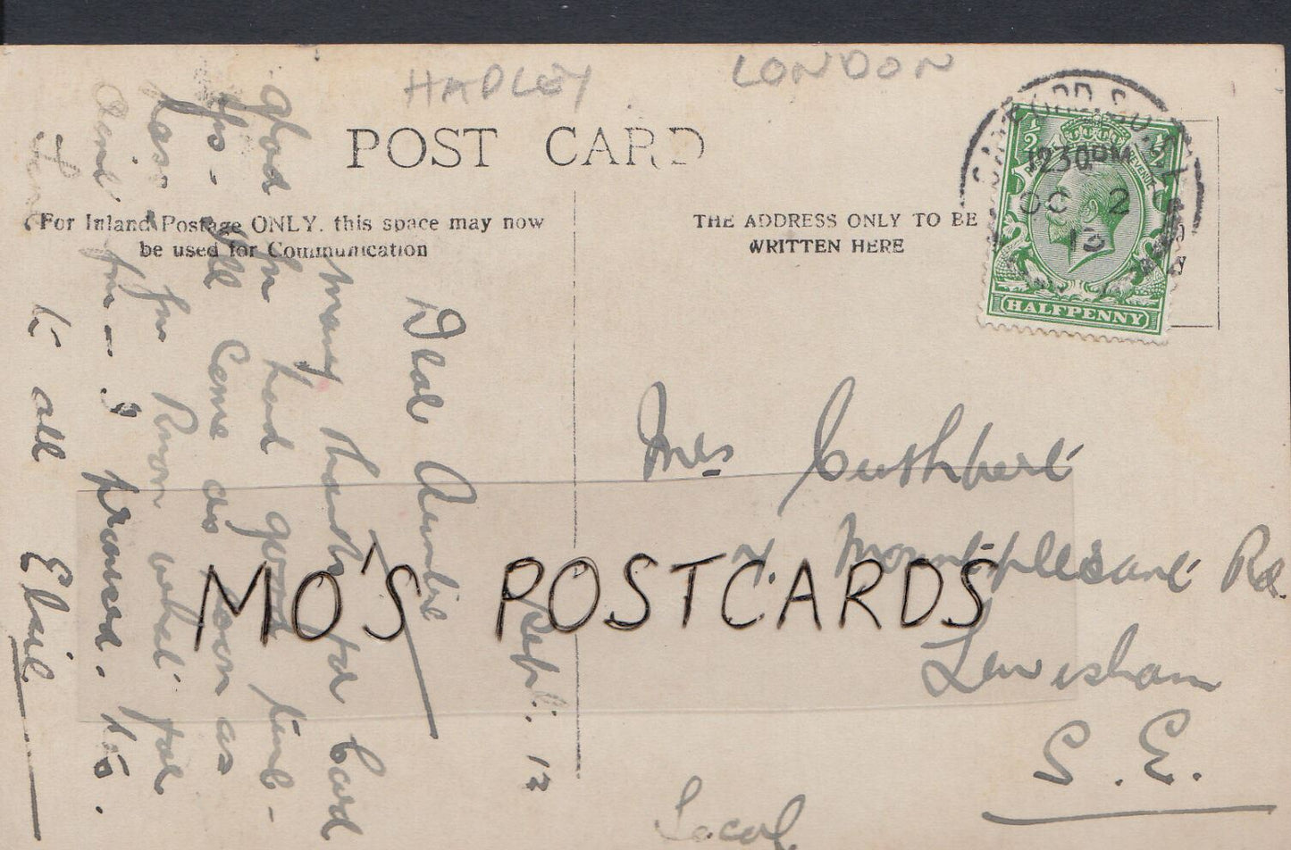 London Postcard - Hadley Church, Enfield   Z748