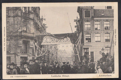 Netherlands Postcard - Amsterdam - De Versiering - Leidsche Straat   MB2556