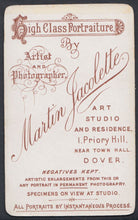 Load image into Gallery viewer, CDV (Carte De Visite) - Portrait of a Dover Lady Called Edith.M.Smith    RT951
