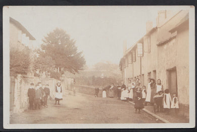 Unknown Location Postcard - Animated Street Scene With Children 7356