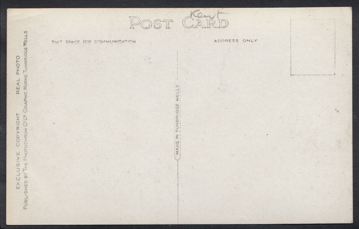 Kent Postcard - Tunbridge Wells, Mount Pleasant - Ref 8880