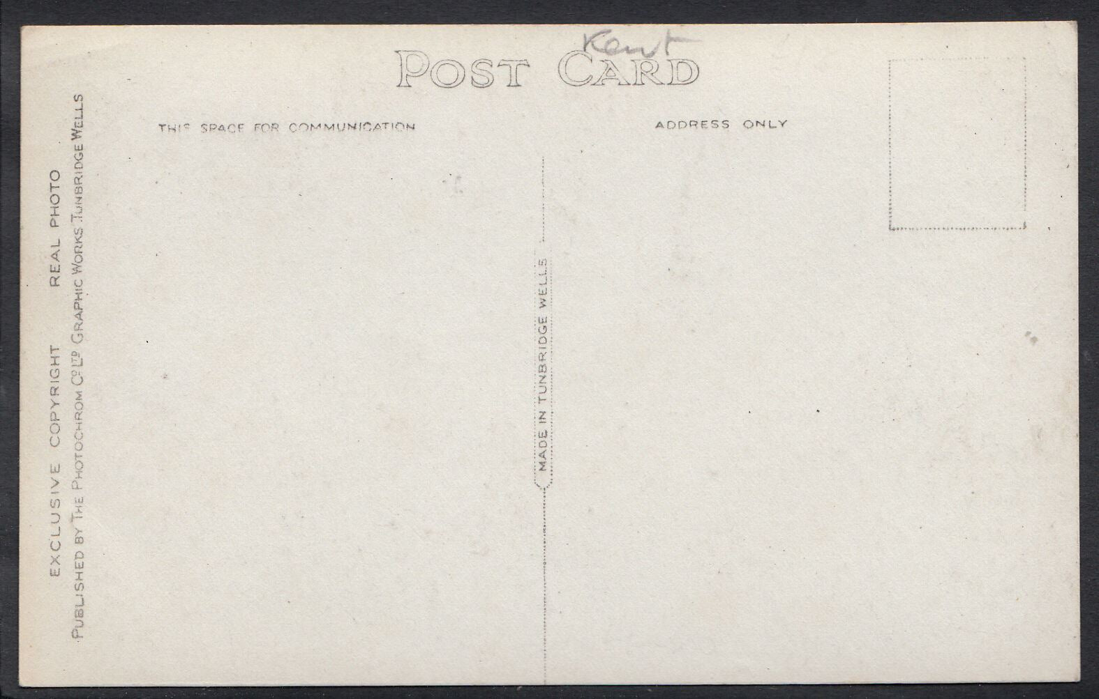 Kent Postcard - Tunbridge Wells, Mount Pleasant - Ref 8880
