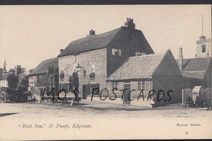 Middlesex Postcard - "Boot Inn" & Pump, Edgware   RT499
