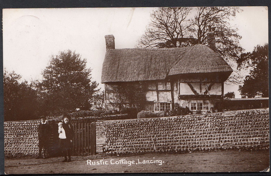 Sussex Postcard - Rustic Cottage, Lancing    MB585