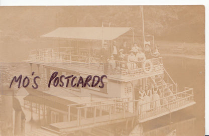 Yorkshire Postcard - Marigolds Cafe Houseboat, Knaresborough   A5680