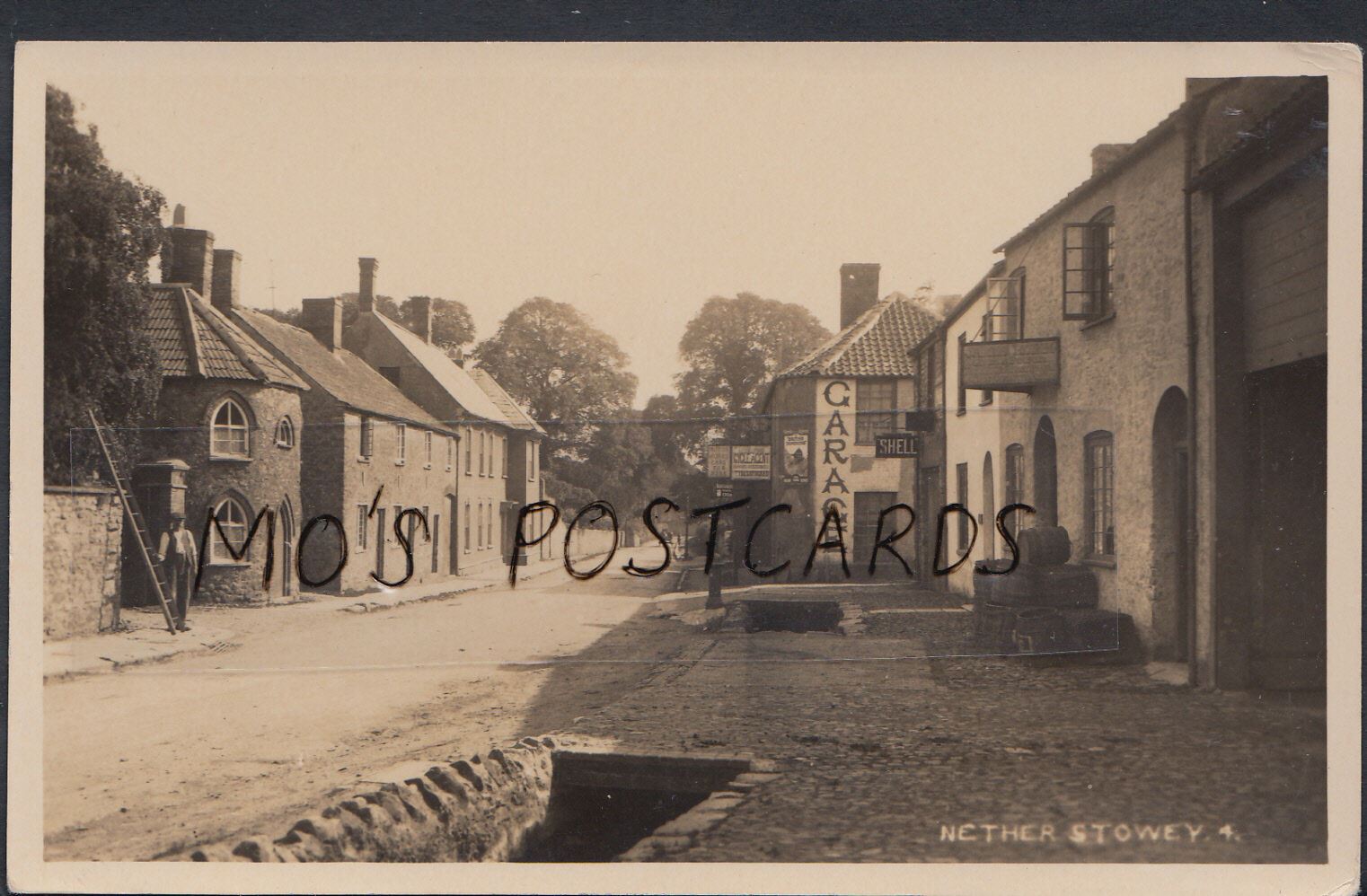 Somerset Postcard - Street Scene at Nether Stowey  A9531