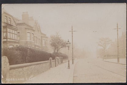 Lancashire Postcard - Moss Lane East, Manchester?    V1049