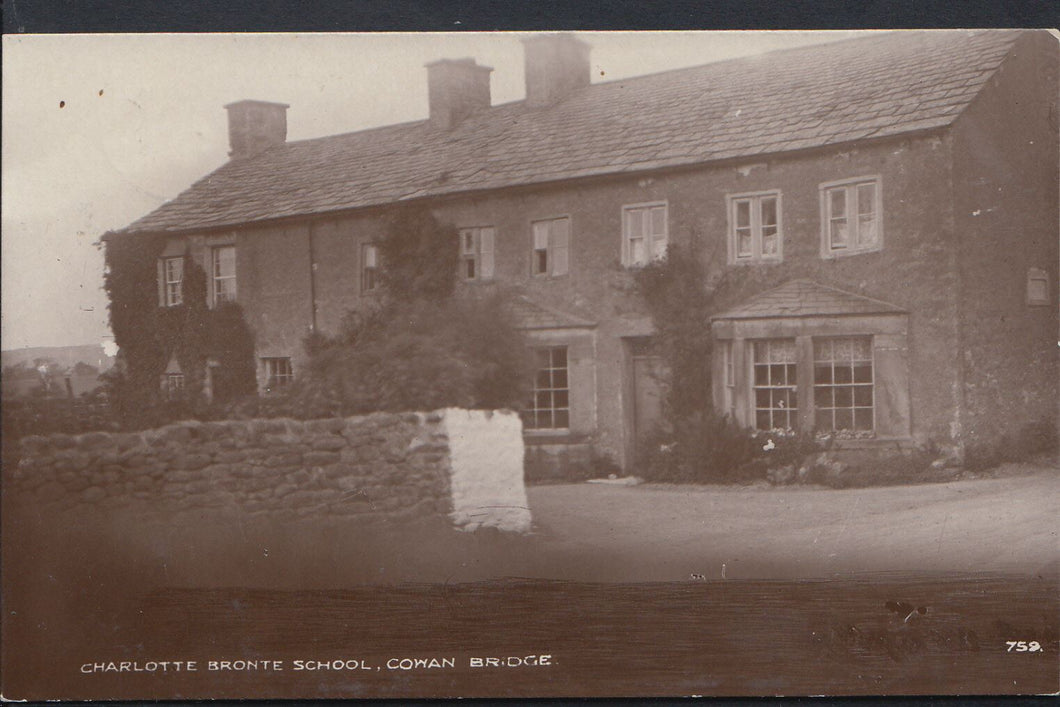 Lancashire Postcard - Charlotte Bronte School, Cowan Bridge  V1914