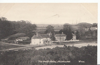 Sussex Postcard - The Half Moon Public House, Midhurst   E215