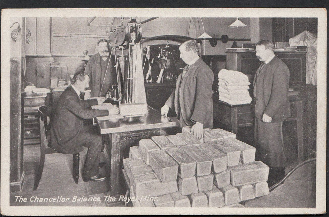London Postcard - The Chancellor Balance, The Royal Mint  A8668