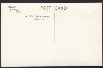 Shipping Postcard - S.S.Southern Cross - Shaw Savill Line    MB944
