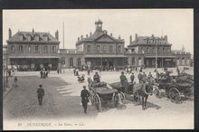 Load image into Gallery viewer, France Postcard - Dunkerque - La Gare     BH6257
