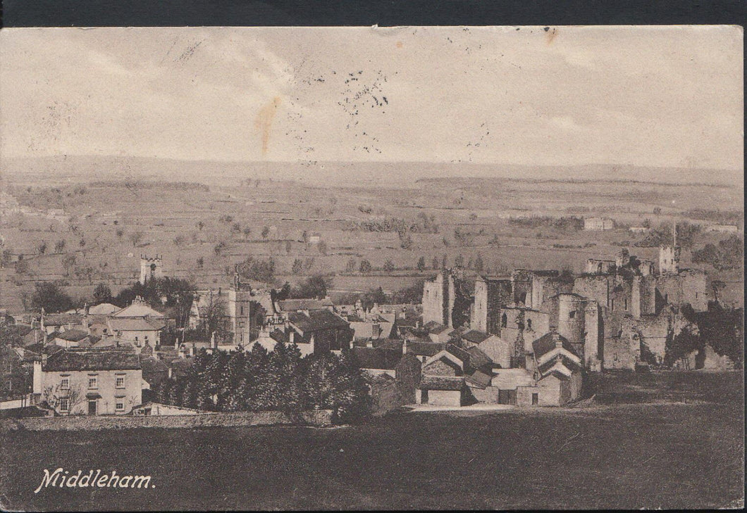Yorkshire Postcard - View of Middleham    RT286