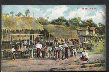 South East Asia Postcard - Village Scene, Burma   BH6511