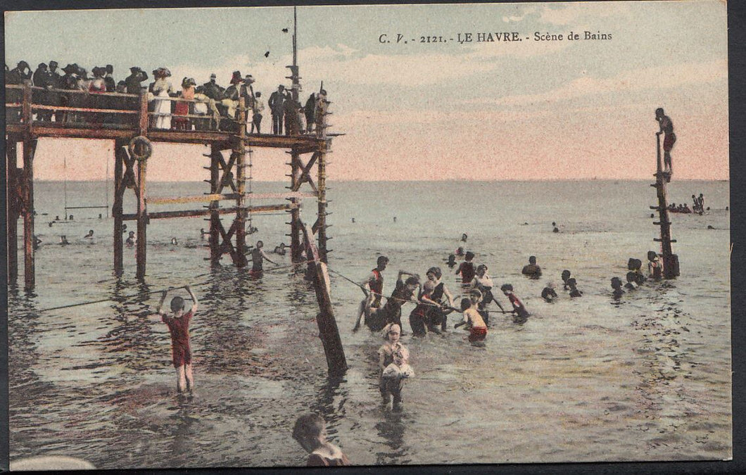 France Postcard - Le Havre - Scene De Bains   A5270