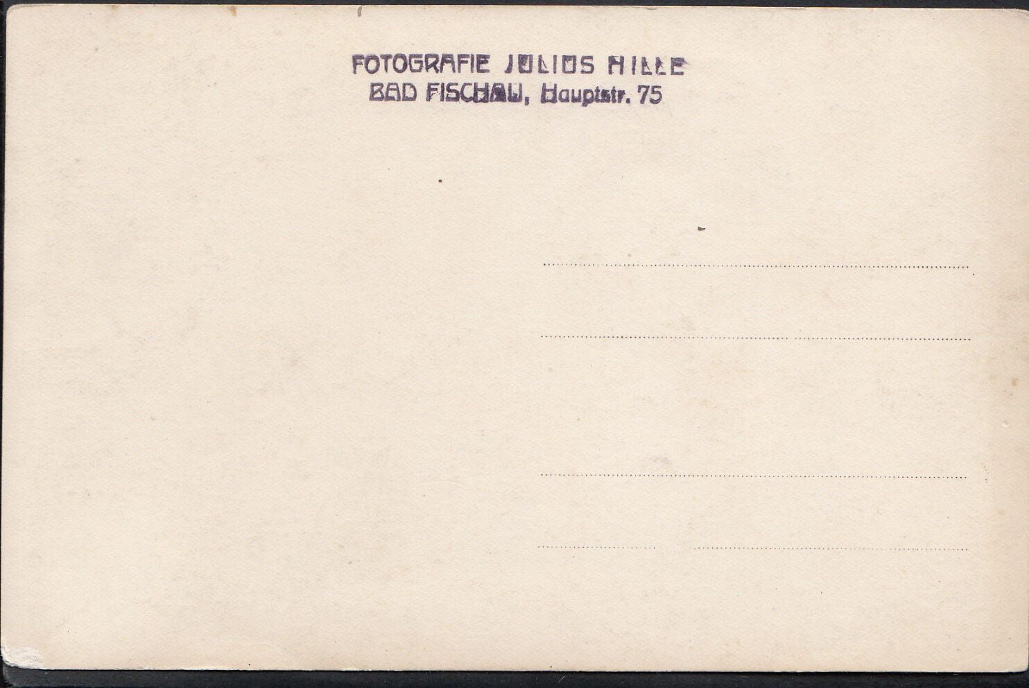 Austria Postcard - Bad Fischau, Haupstr.75 - Fotografie Julios Hille   MB2572