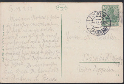 Germany Postcard - Borkum - Musikpavilion   RT1021