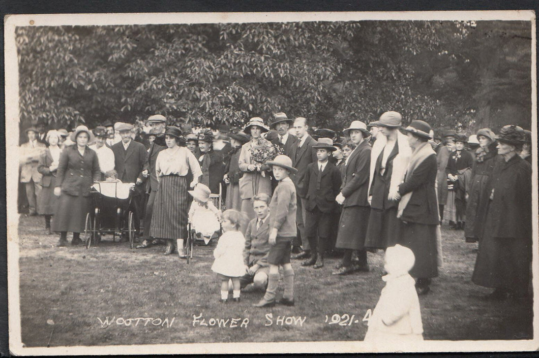 Oxfordshire Postcard - 1921 Wootton Flower Show J572