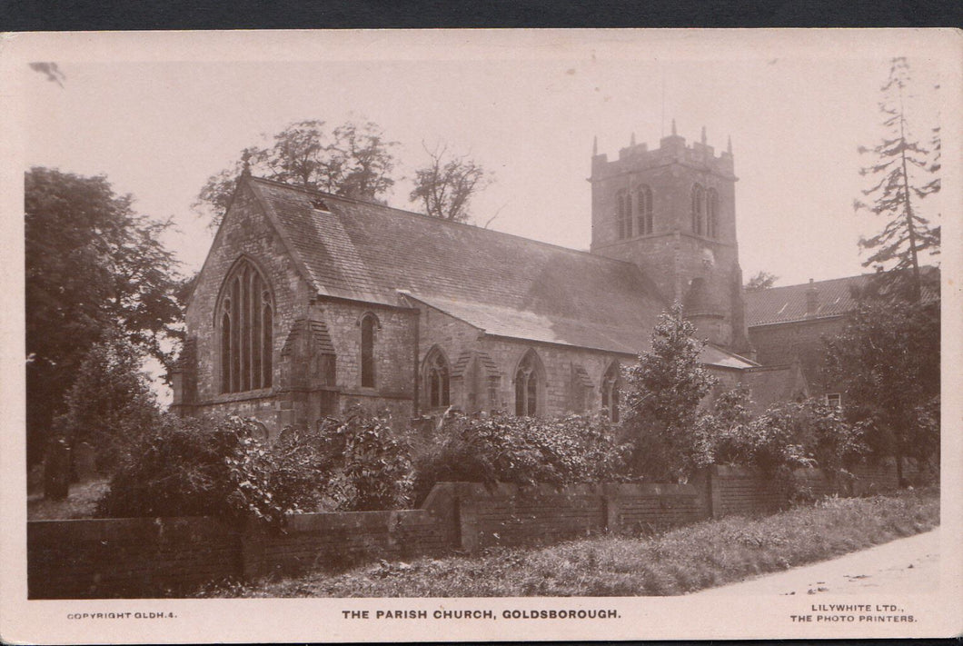 Yorkshire Postcard - The Parish Church, Goldsborough    MB654