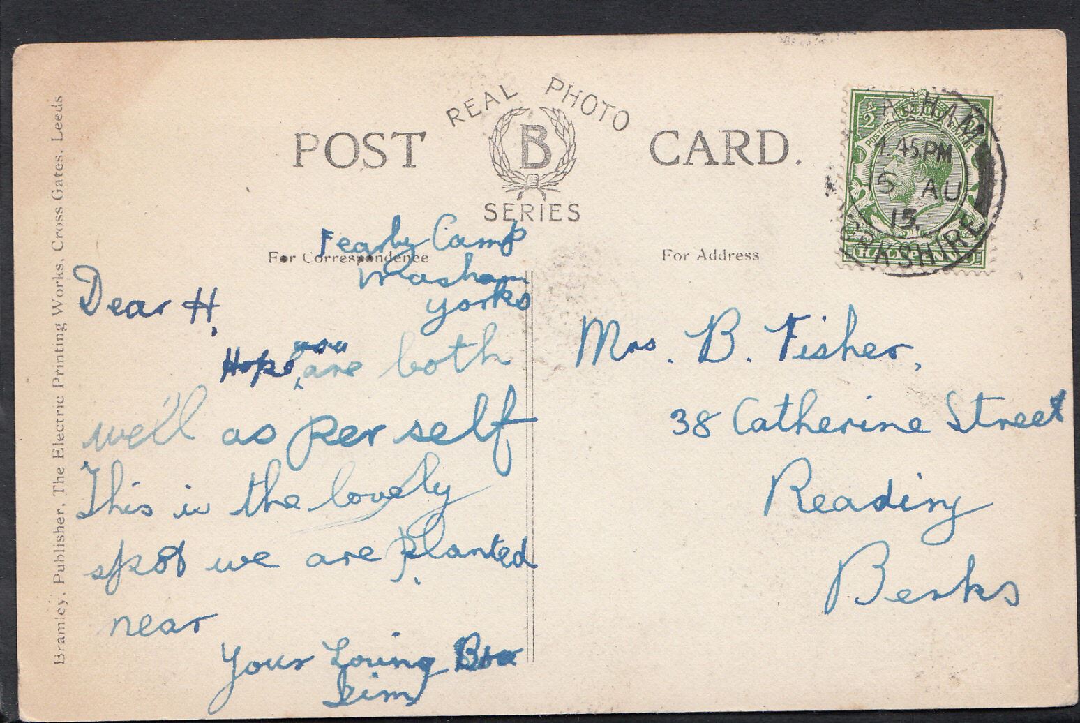 Yorkshire Postcard - Views of Masham   V40