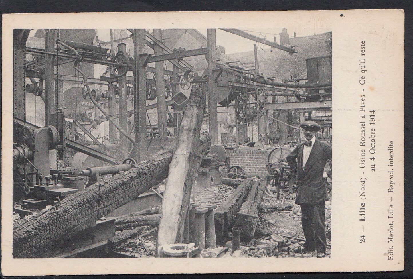 France Postcard - Lille (Nord) - Usine Roussel a Fives - Ce Qu'il Reste   BH6258