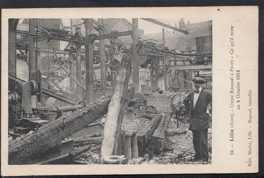 France Postcard - Lille (Nord) - Usine Roussel a Fives - Ce Qu'il Reste   BH6258
