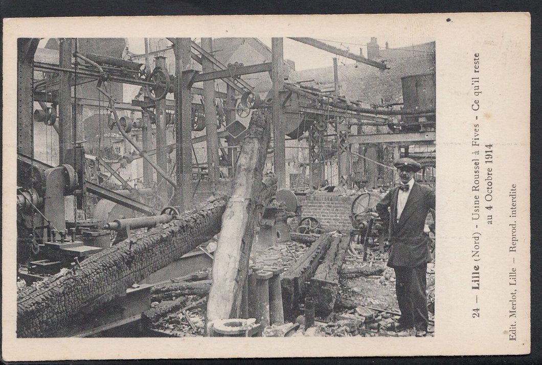 France Postcard - Lille (Nord) - Usine Roussel a Fives - Ce Qu'il Reste   BH6258