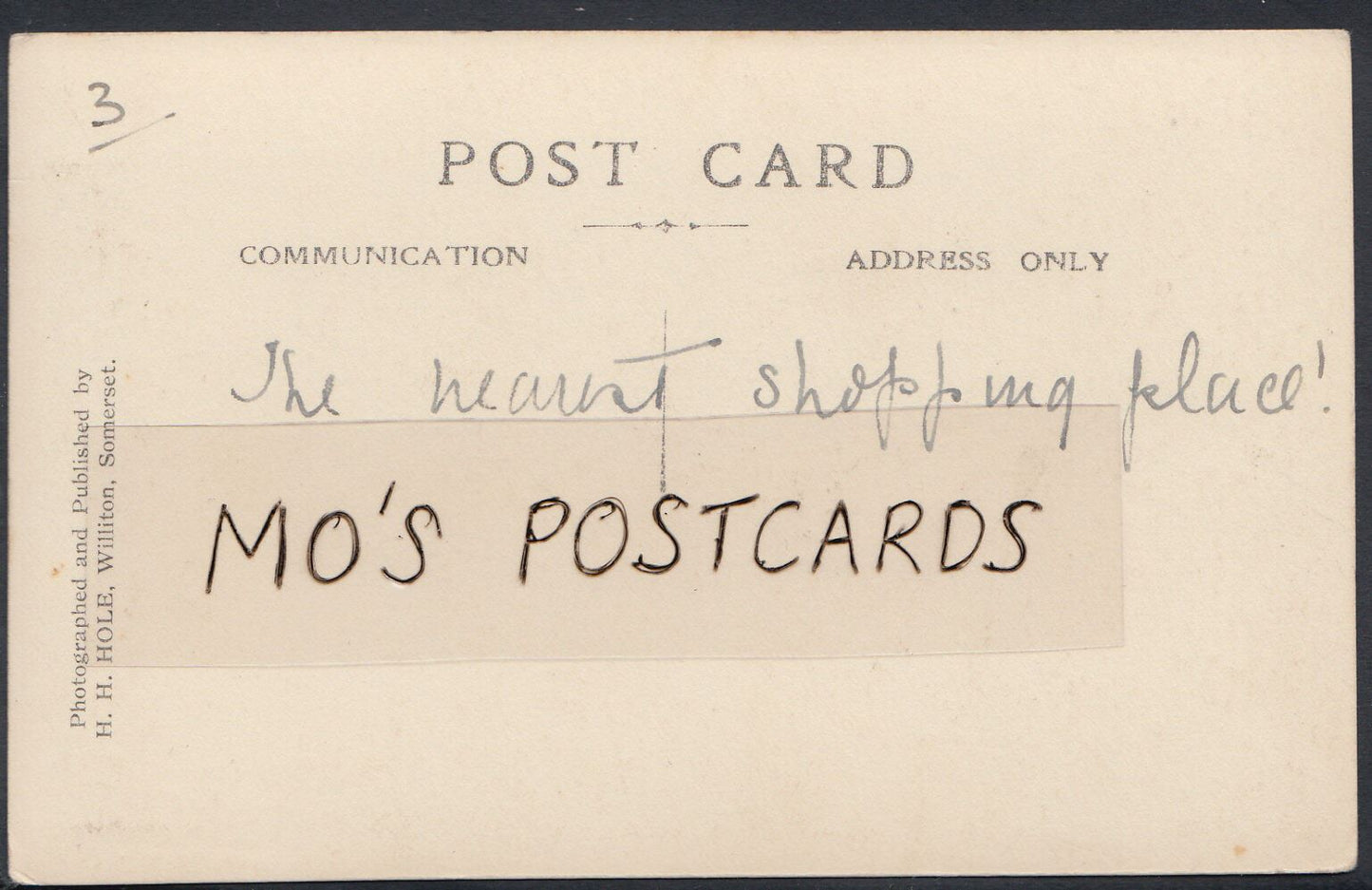 Somerset Postcard - Castle Street, Nether Stowey  A5693