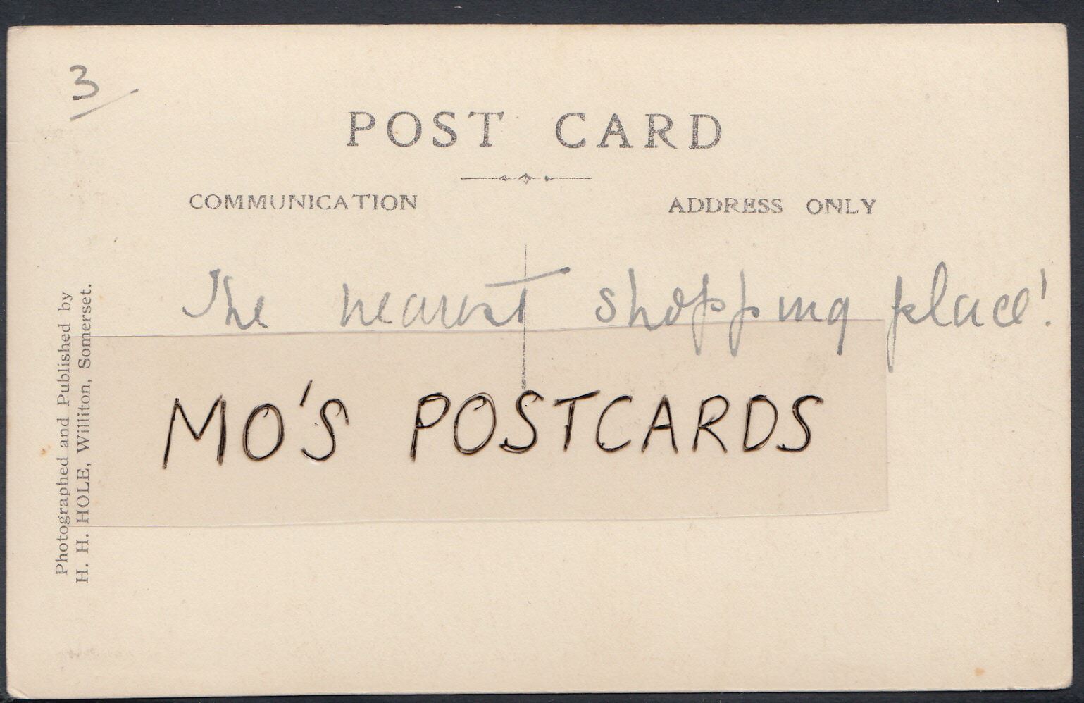 Somerset Postcard - Castle Street, Nether Stowey  A5693