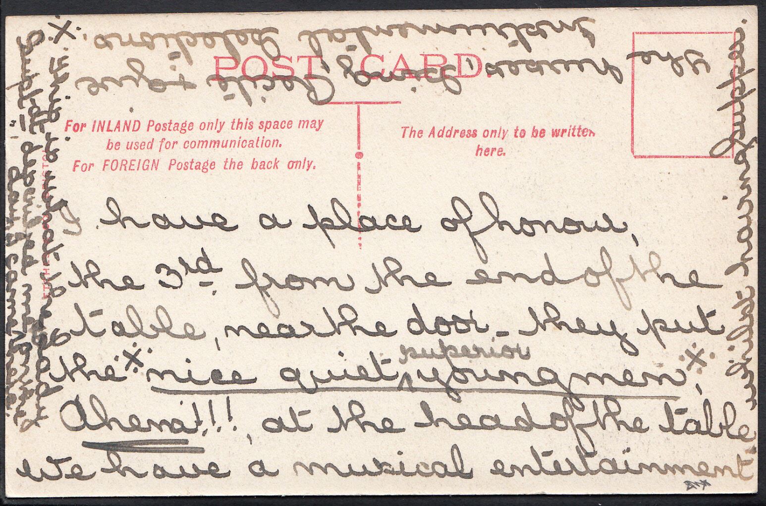 Somerset Postcard - Dining Hall, Sanatorium, Weston-Super-Mare  MB140
