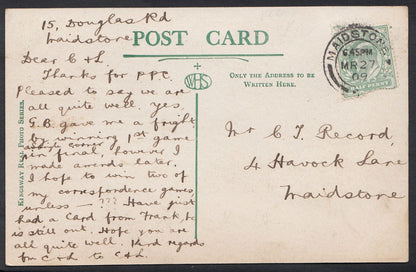 Kent Postcard - Elwick Road, Ashford    3378
