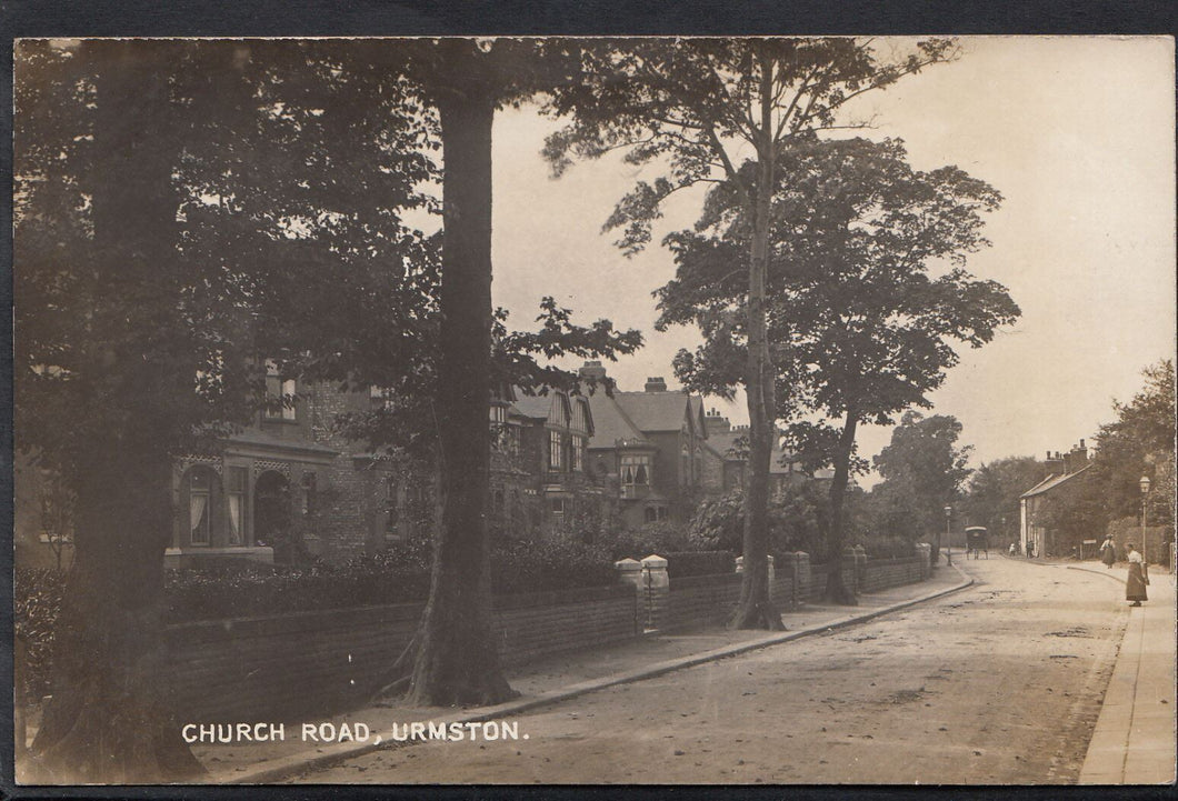 Lancashire Postcard - Church Road, Urmston S108