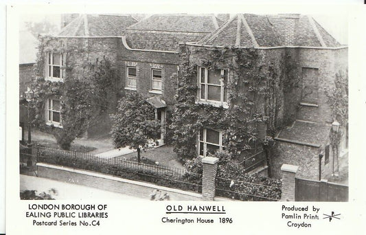London Postcard - Ealing, Old Hanwell, Cherington House 1896 - SW16296