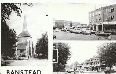 Surrey Postcard - Views of Banstead   SW15040