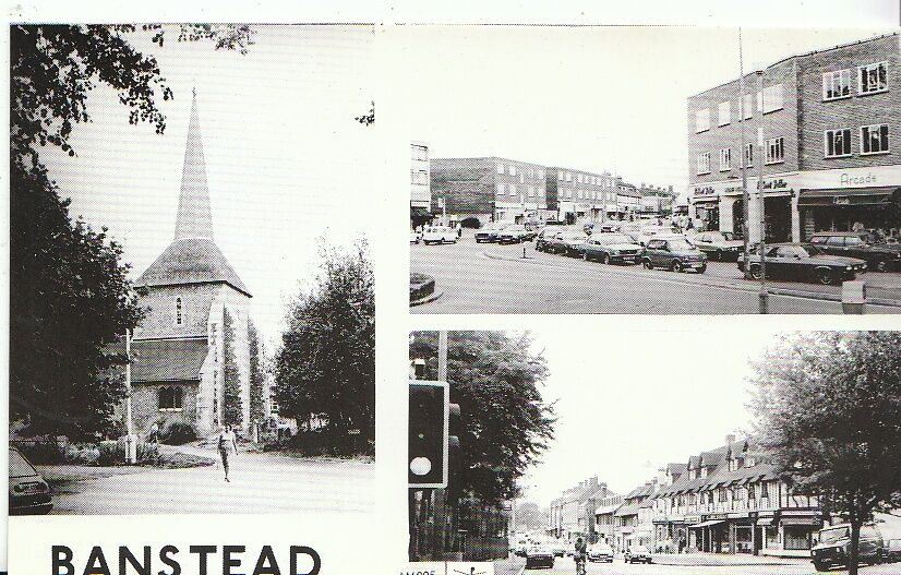 Surrey Postcard - Views of Banstead   SW15040