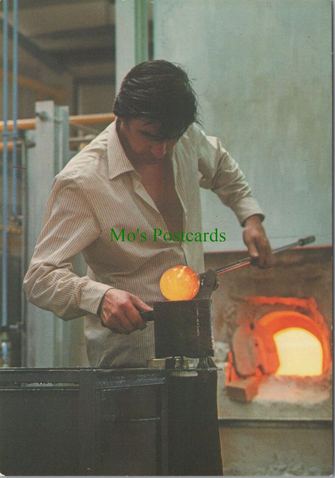 Scotland Postcard -Occupations -Caithness Glass Ltd, Glassblower at Work RR13858