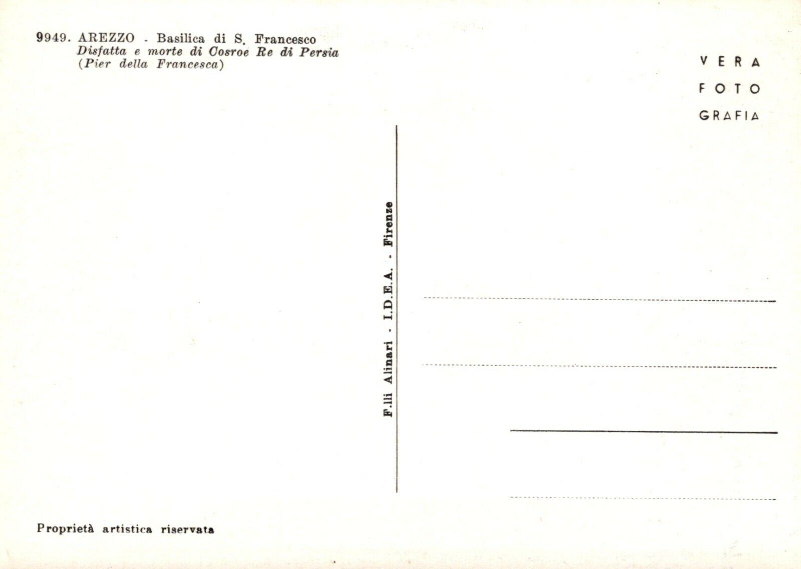 Italy Postcard - Arezzo - Basilica Di S.Francesco  RRR434