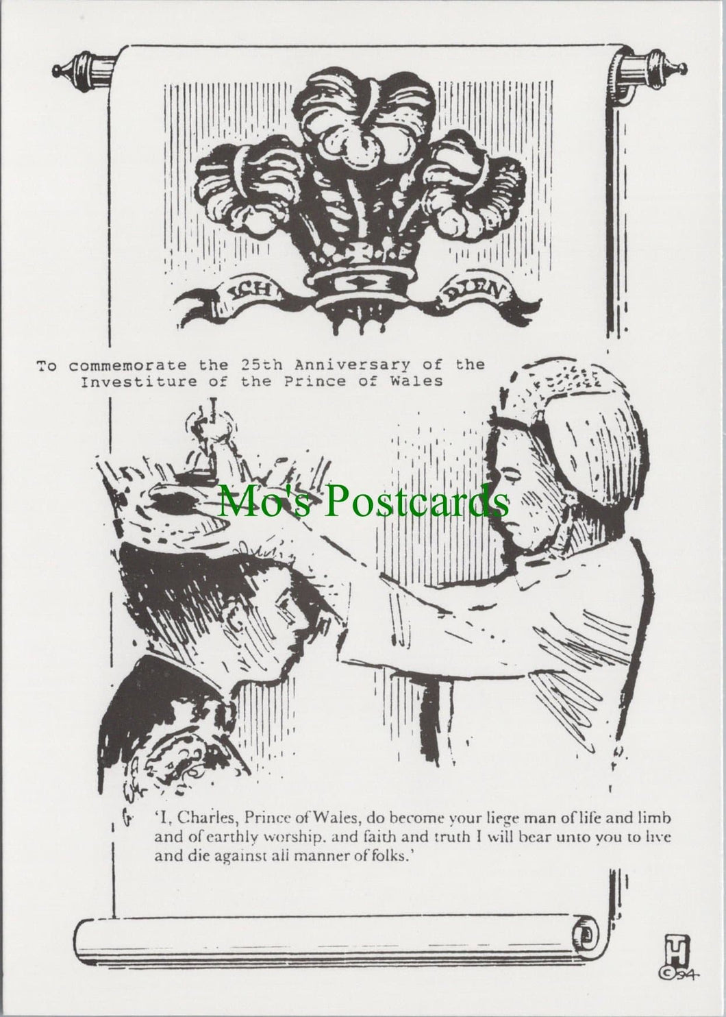 Royalty Postcard - Prince of Wales Investiture