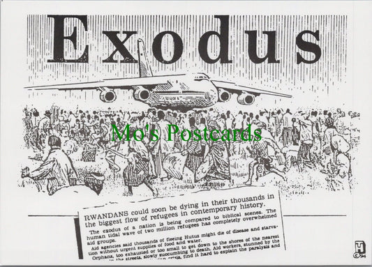 Headline Postcard - Rwandan Refugee Exodus