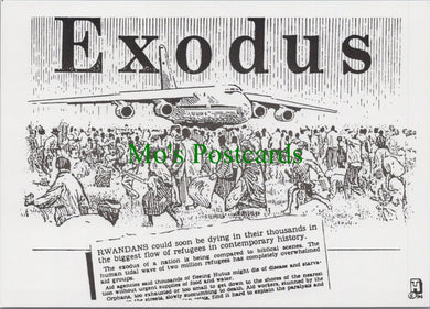 Headline Postcard - Rwandan Refugee Exodus