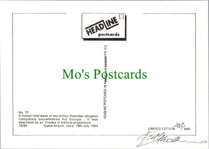 Headline Postcard - Rwandan Refugee Exodus