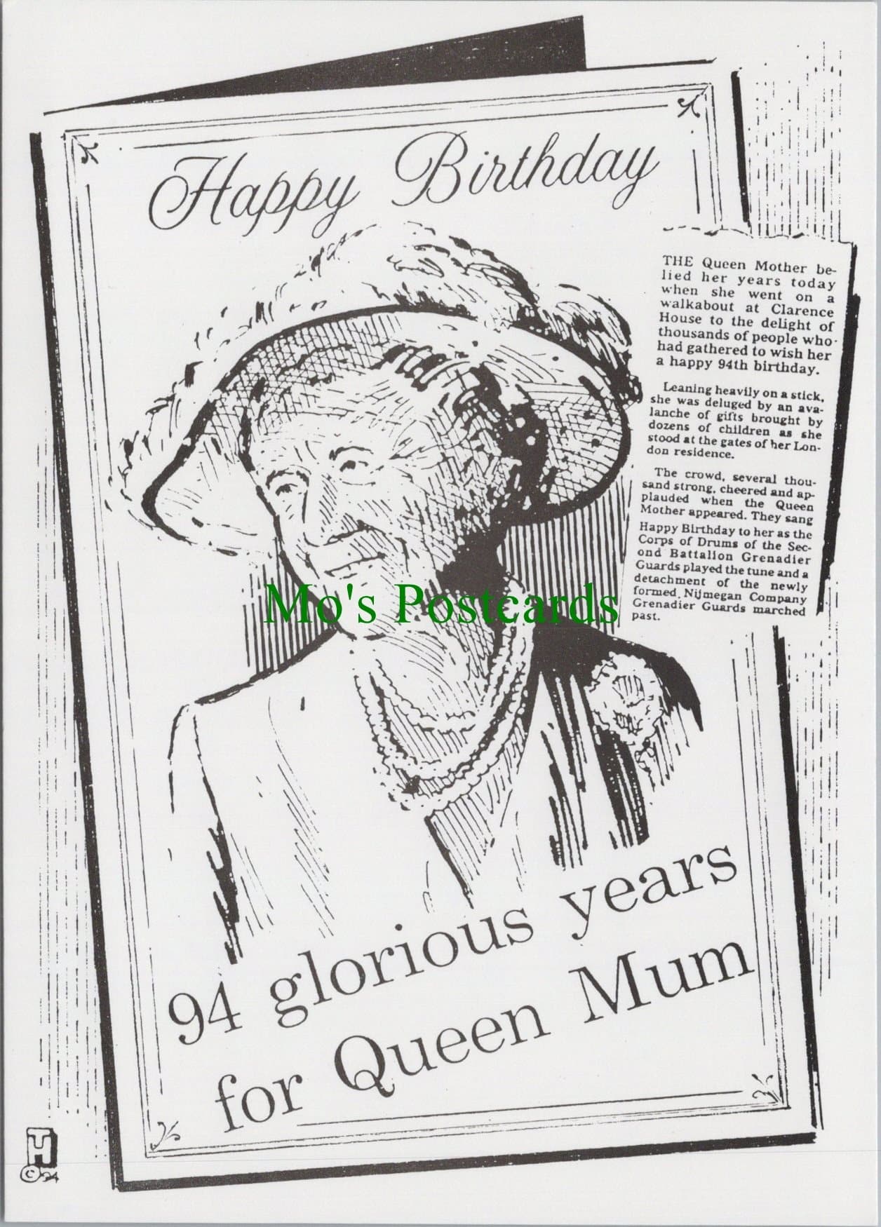 Royalty Postcard - The Queen Mother