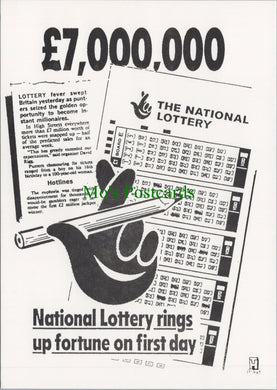 Headline Postcard - The National Lottery