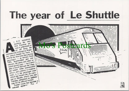 Railway Postcard - The Channel Tunnel