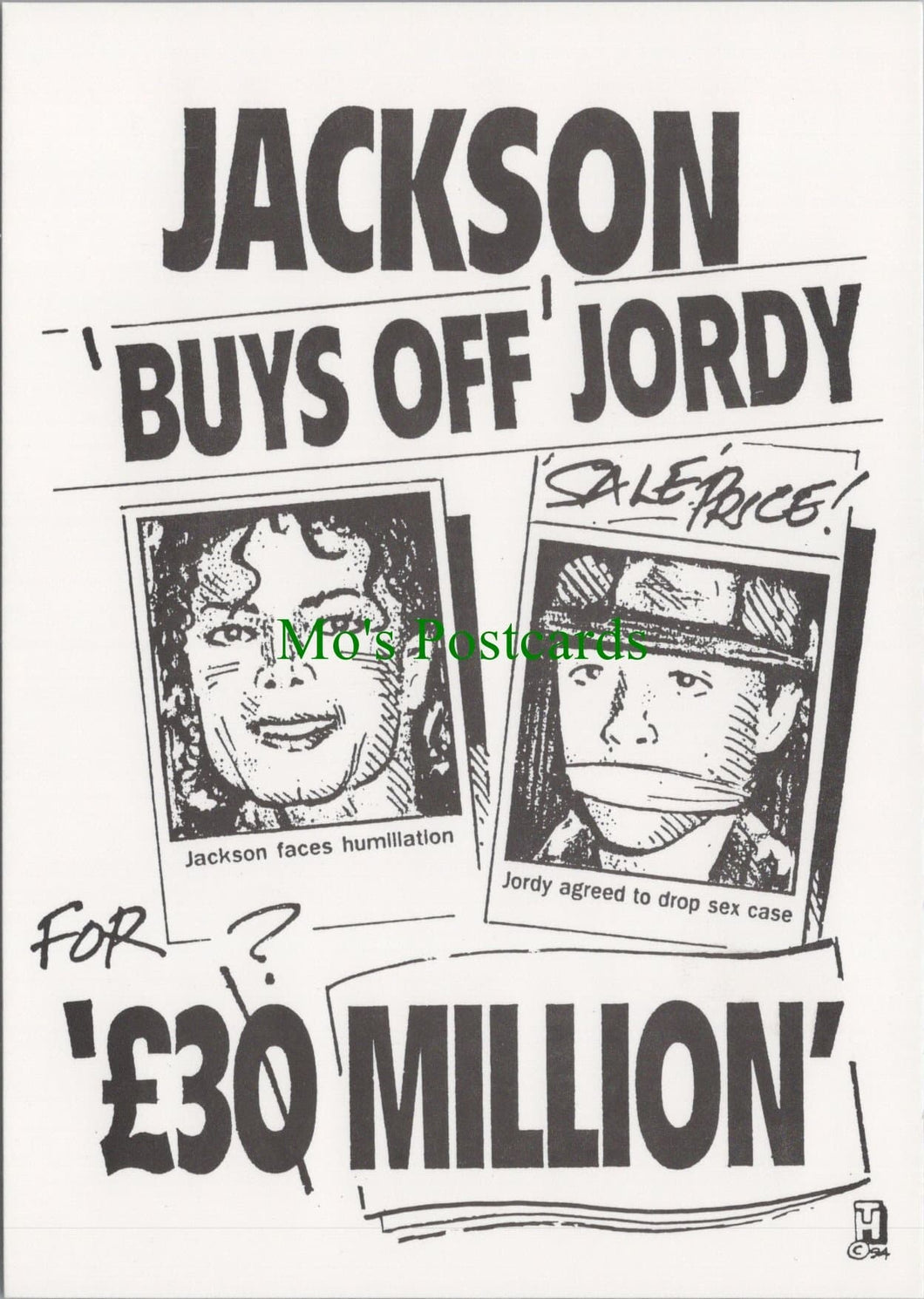 Music Postcard - Michael Jackson