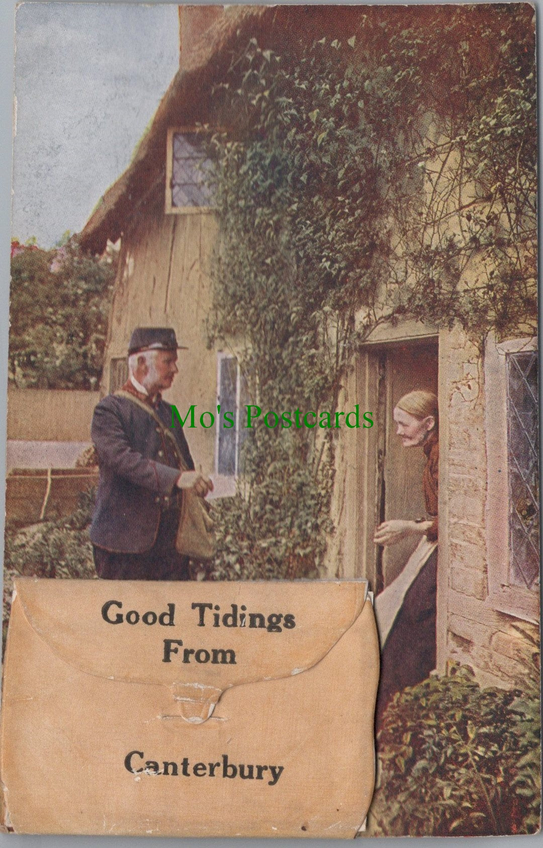 Novelty Postcard, Good Tidings From Canterbury