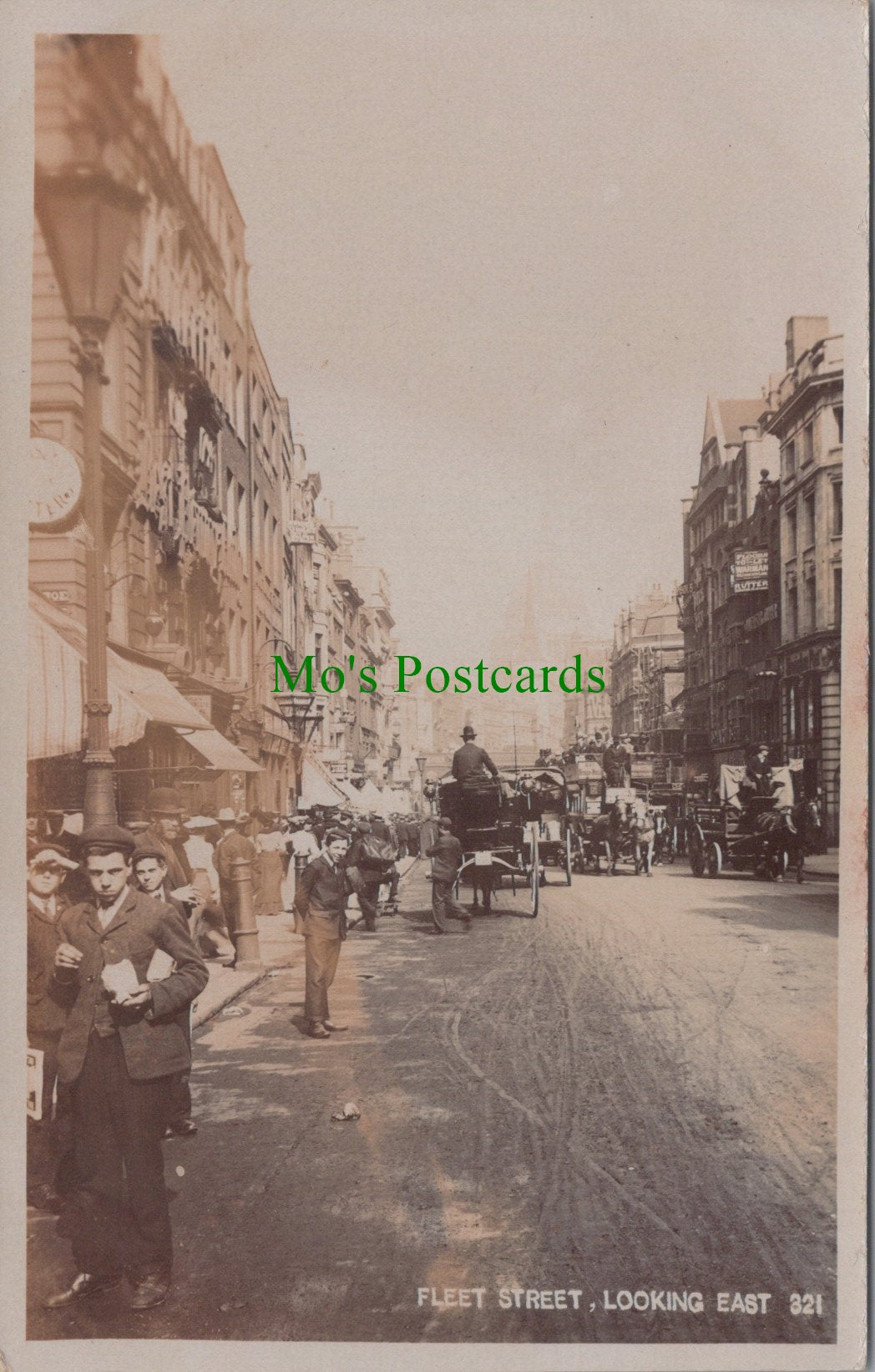 London Postcard - Fleet Street, Looking East  Ref.SW9891