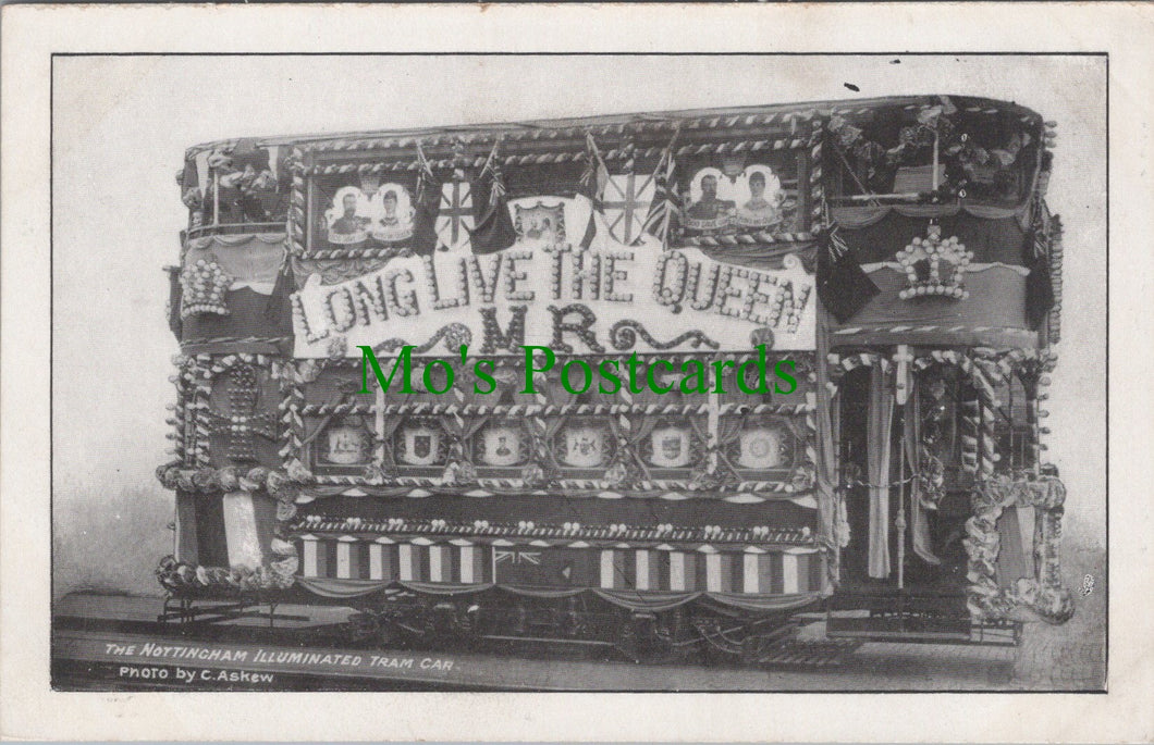 Nottinghamshire Postcard - The Nottingham Illuminated Tram Car Ref.SW9898