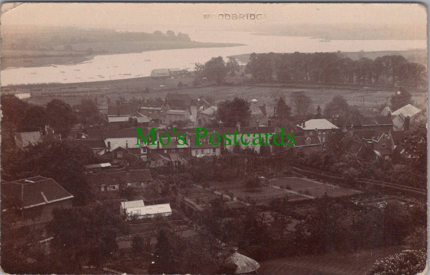 Suffolk Postcard - Aerial View of Woodbridge  Ref.SW9739
