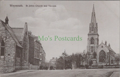 Dorset Postcard - Weymouth, St Johns Church and Terrace HP637A